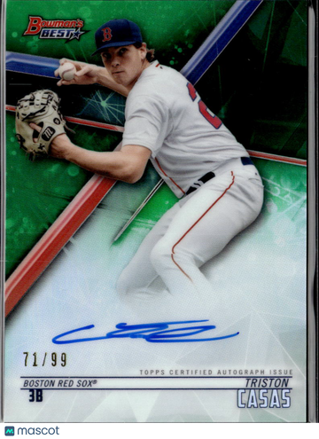 2018 Bowman's Best Triston Casas #B18-TC Green Refractor /99