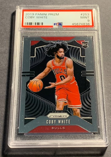 Coby White 2019-20 Panini Prizm PSA 9