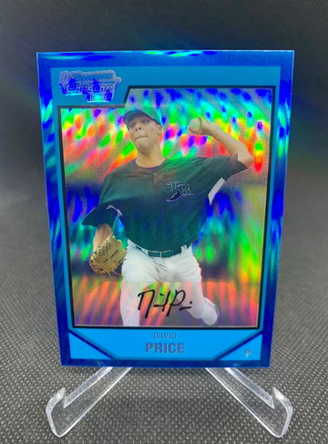 David Price 2007 Bowman Chrome Draft 1st Blue Refractor /199 BDPP55