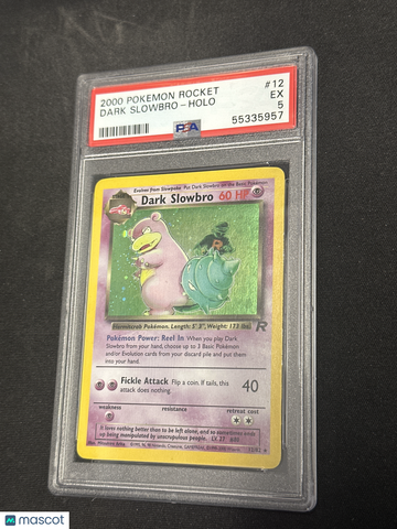 2000 Pokemon Rocket Dark Slowbro Holo PSA 5 #12