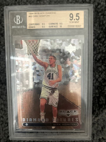 1998-99 Upper Deck Black Diamond Dirk Nowitzki RC BGS 9.5