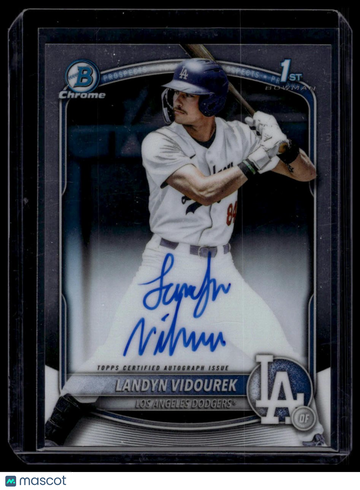 2025 Bowman Draft Landyn Vidourek #CPA-LV Chrome Prospect Autographs AU