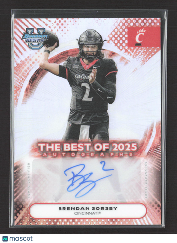 2025 Bowman University Best Football Brendan Sorsby #BOA-BS