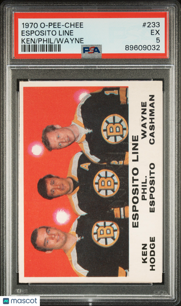 1970 O-Pee-Chee Esposito Line #233 Ken Phil Wayne PSA 5