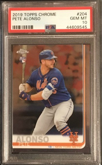 2019 Topps Chrome - PETE ALSONSO - Rookie- PSA 10