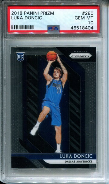 Luka Doncic 2018-19 Panini Prizm #280 Rookie Card PSA 10