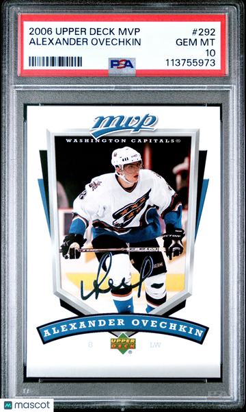 2006 Upper Deck MVP Alexander Ovechkin #292 PSA 10