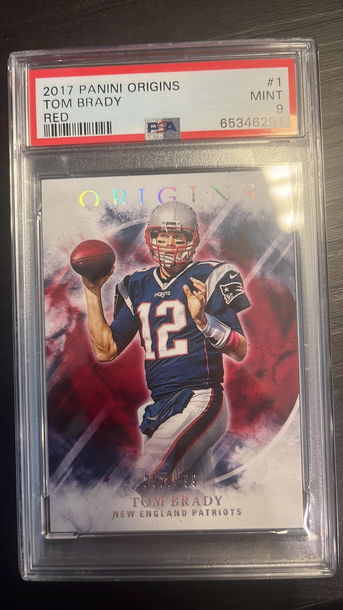 2017 Panini Origins Tom Brady Red PSA 9