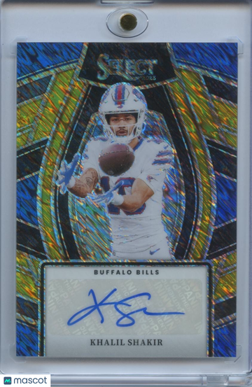 2023 Select Khalil Shakir Gold Shimmer 10 Panini Authentic
