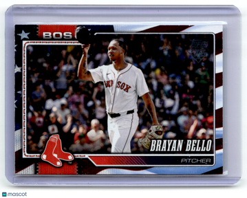 Brayan Bello 2026 Topps Series One Independence Day Short Print Parallel/Variety 25/76 #177