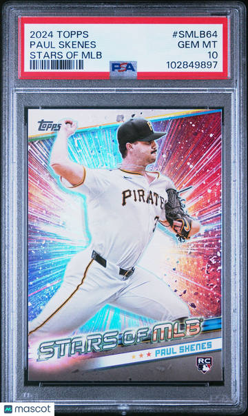 2024 Topps Stars Of Mlb Paul Skenes #SMLB64 Update GEM MT 10 PSA 10