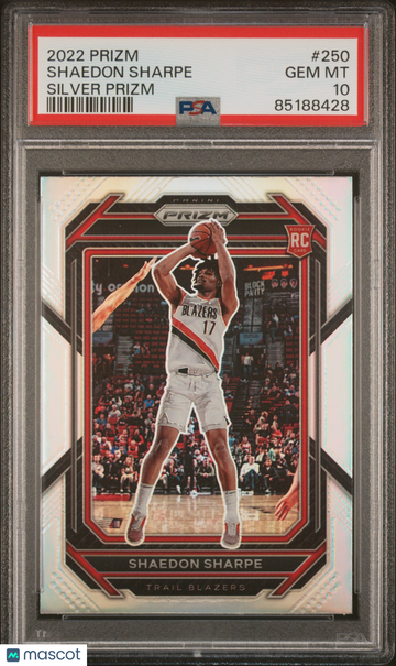 2022 Panini Prizm Shaedon Sharpe #250 Silver Short Print Nicely Centered Mint Parallel/Variety Rookie Base Set Insert Lo
