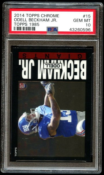 2014 Topps Chrome Odell Beckham Jr. Rookie 1985 #15 PSA 10 Gem Mint RC Browns
