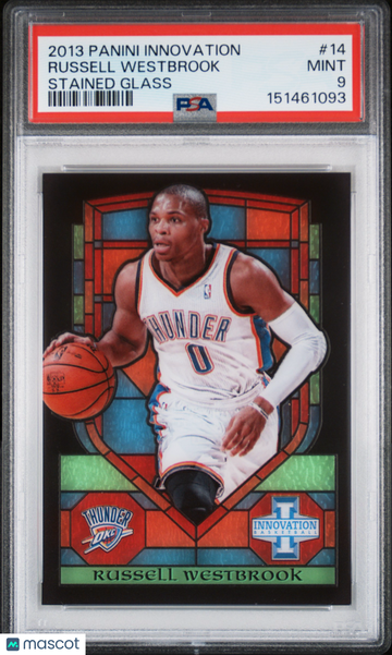 Russell Westbrook 2013 Panini Innovation Stained Glass PSA 9