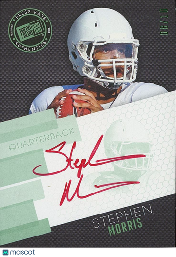 Stephen Morris 2014 Press Pass Rookie Auto Miami Hurricanes