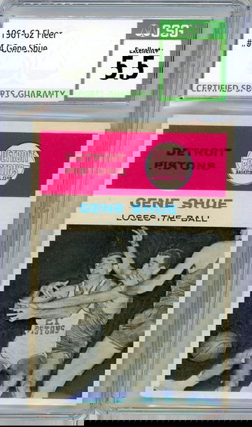 1961 Fleer Gene Shue In Action #64 CSG 5.5 P1282