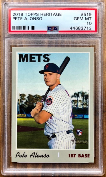 PETE ALONSO 2019 Topps Heritage High Number Rookie RC PSA 10