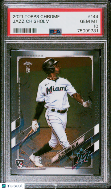 2021 Topps Chrome Jazz Chisholm #144 PSA 10