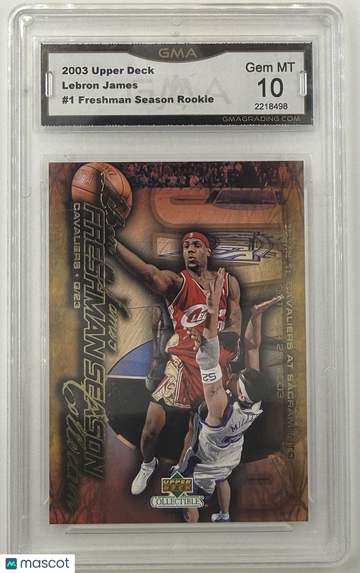 2003 Upper Deck LeBron James #1 [Base] Rookie Insert 10