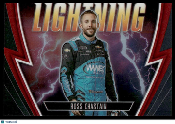 2023 Panini Chronicles Ross Chastain #3 Lightning Red SN
