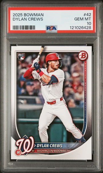 2025 Topps Bowman Dylan Crews #42 RC PSA 10