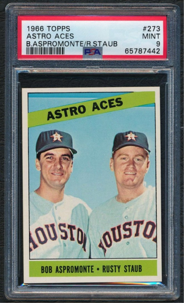 1966 TOPPS #273 RUSTY STAUB ASTRO ACES PSA 9