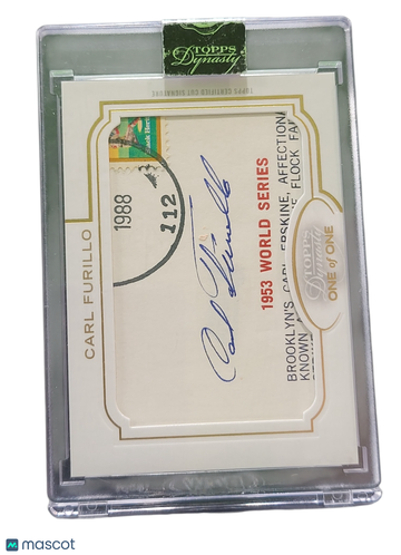2020 Topps Dynasty Carl Furillo #CS-CF One of One Cut Signature