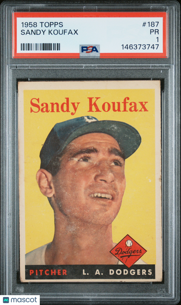 1958 Topps Sandy Koufax PSA 1