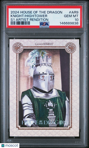 2024 Rittenhouse House Of The Dragon Season One Artist Rendition Hightower Knight #AR9 PSA 10