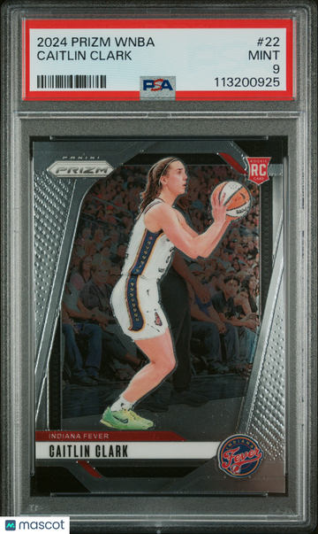 2024 Panini Prizm WNBA Caitlin Clark #22 Rookie Rookie PSA 9