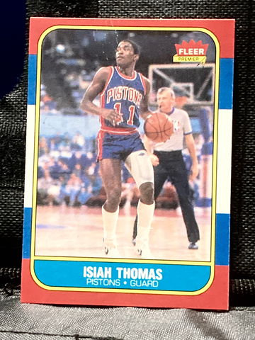 Isiah Thomas 1986 fleer rookie card #109 HOF 