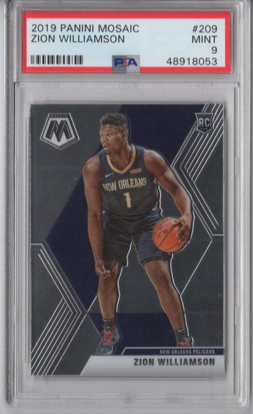 2019 Mosaic Zion Williamson PSA 9