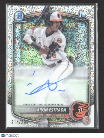 2024 Bowman Chrome Aron Estrada #CPA-AES Speckle Refractor /299 1st Bowman