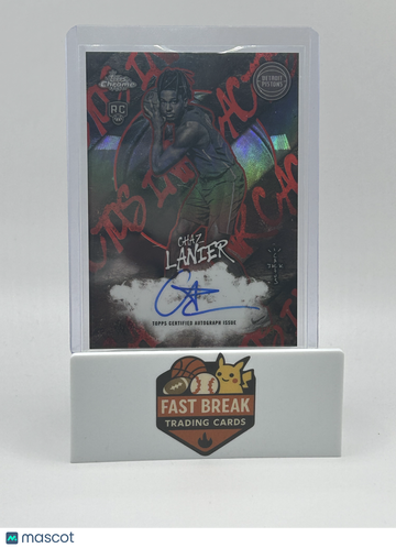 2026 Topps Chrome Cactus Jack Basketball Chaz Lanier #CI-CL Ink Auto Red /5 RC