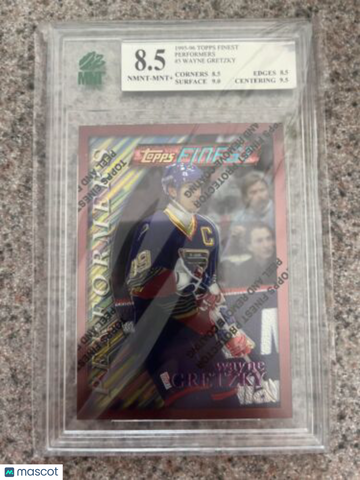 1995-96 Topps Finest (Ice Hockey) Wayne Gretzky #5 MNT 8.5