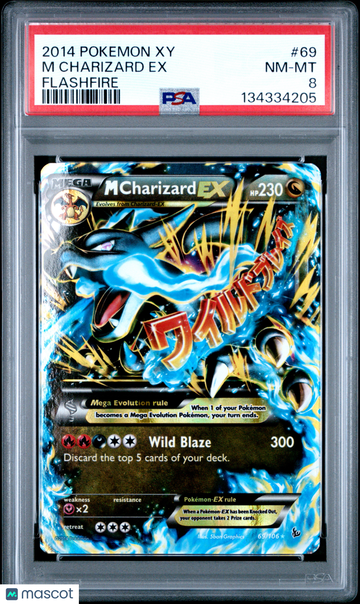 2014 Pokemon Xy Flashfire M Charizard EX Flashfire PSA 8 #69