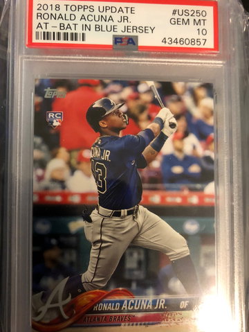 Ronald Acuna 2018 Topps Update PSA 10
