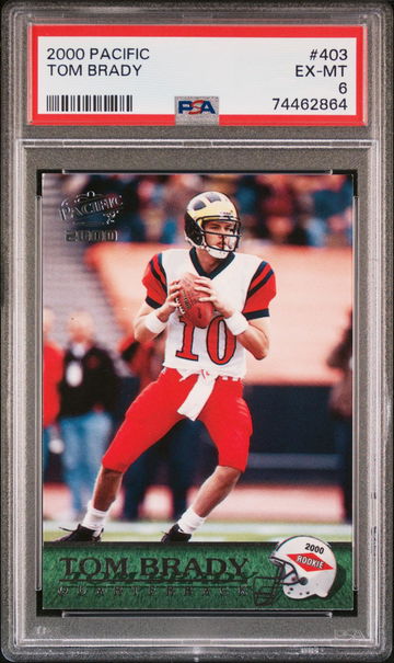 2000 Pacific Tom Brady #403  PSA 6