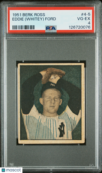 1951 Berk Ross Eddie (Whitey) Ford #4-5 PSA 4