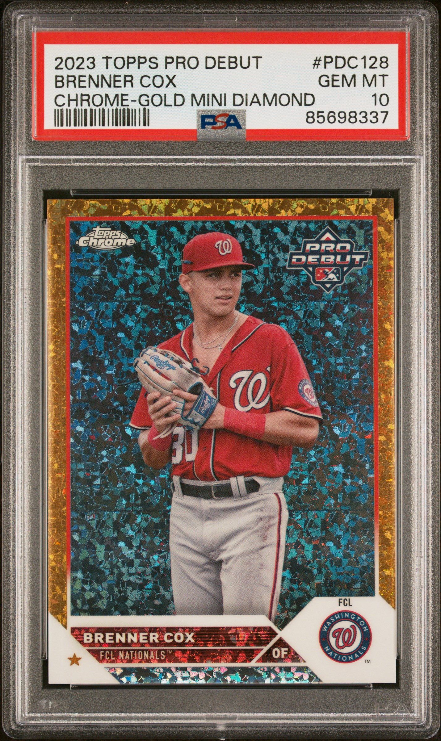 2023 Topps Pro Debut Brenner Cox #PDC128 PSA 10