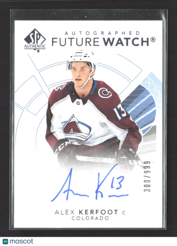 2018 Upper Deck SP Authentic Future Watch Alex Kerfoot #173 /999