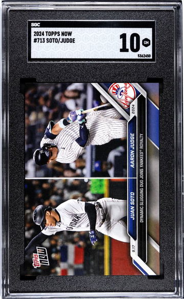 2024 TOPPS SOTO/JUDGE NOW #713 limited /2819 SGC 10