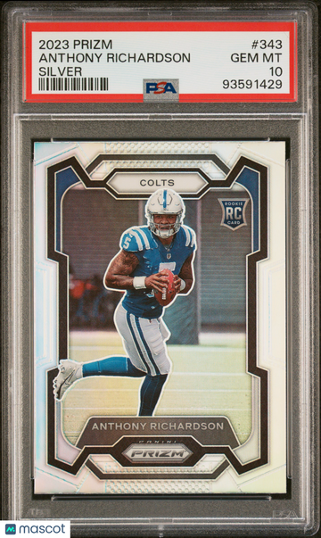 2023 Panini Prizm Anthony Richardson #343 Silver PSA 10