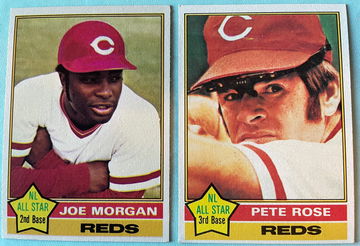 1976 Topps Joe Morgan + Pete Rose