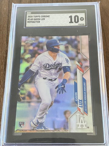 2020 Topps Chrome Gavin Lux Refractor SGC 10