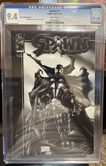 Spawn 1 CGC 9.4 Black & White Edition