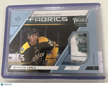 2023-24 Upper Deck SP Game Used Brandon Carlo #3 Patch Short Print