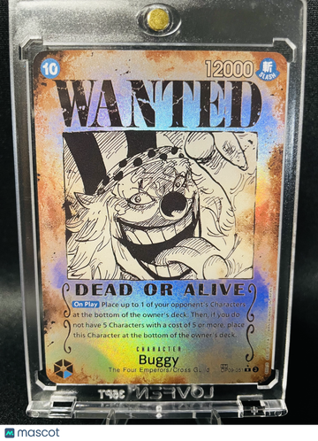 ONE PIECE Buggy Holo Wanted Poster Parallel