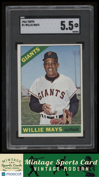 1966 Topps Willie Mays #1 SGC 5.5