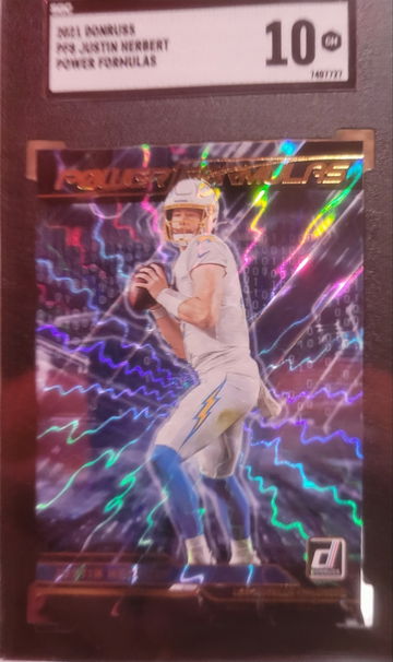 2021 Donruss PF8 Justin Herbert Power Formulas 